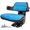 A & I Products Wrap Around Back w/ Arms, Plastic, BLUE, 300 lb / 136 kg Weight Limit 22.5" x10" x18" A-W223BU - alternate 1